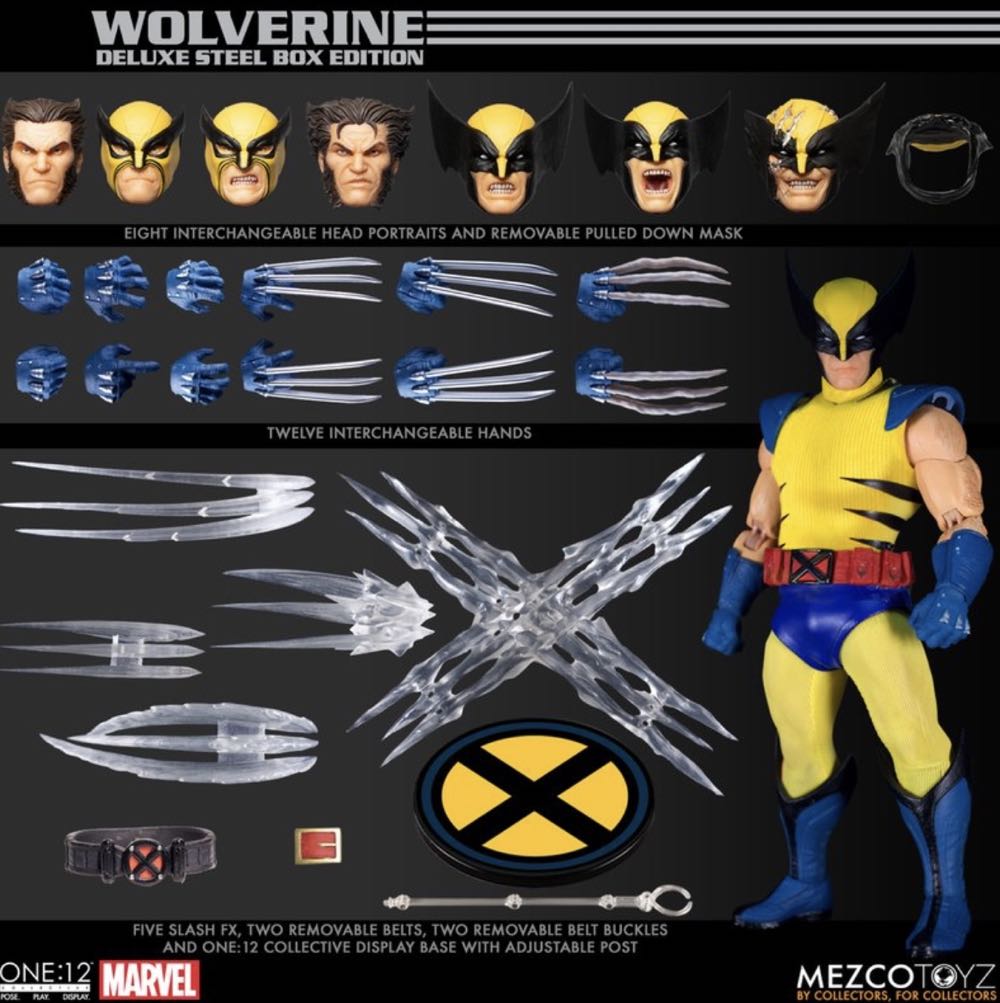 Mezco One:12 Wolverine (Deluxe) - Mezco Toyz (Marvel X-Men) action figure collectible [Barcode 696198765366] - Main Image 3