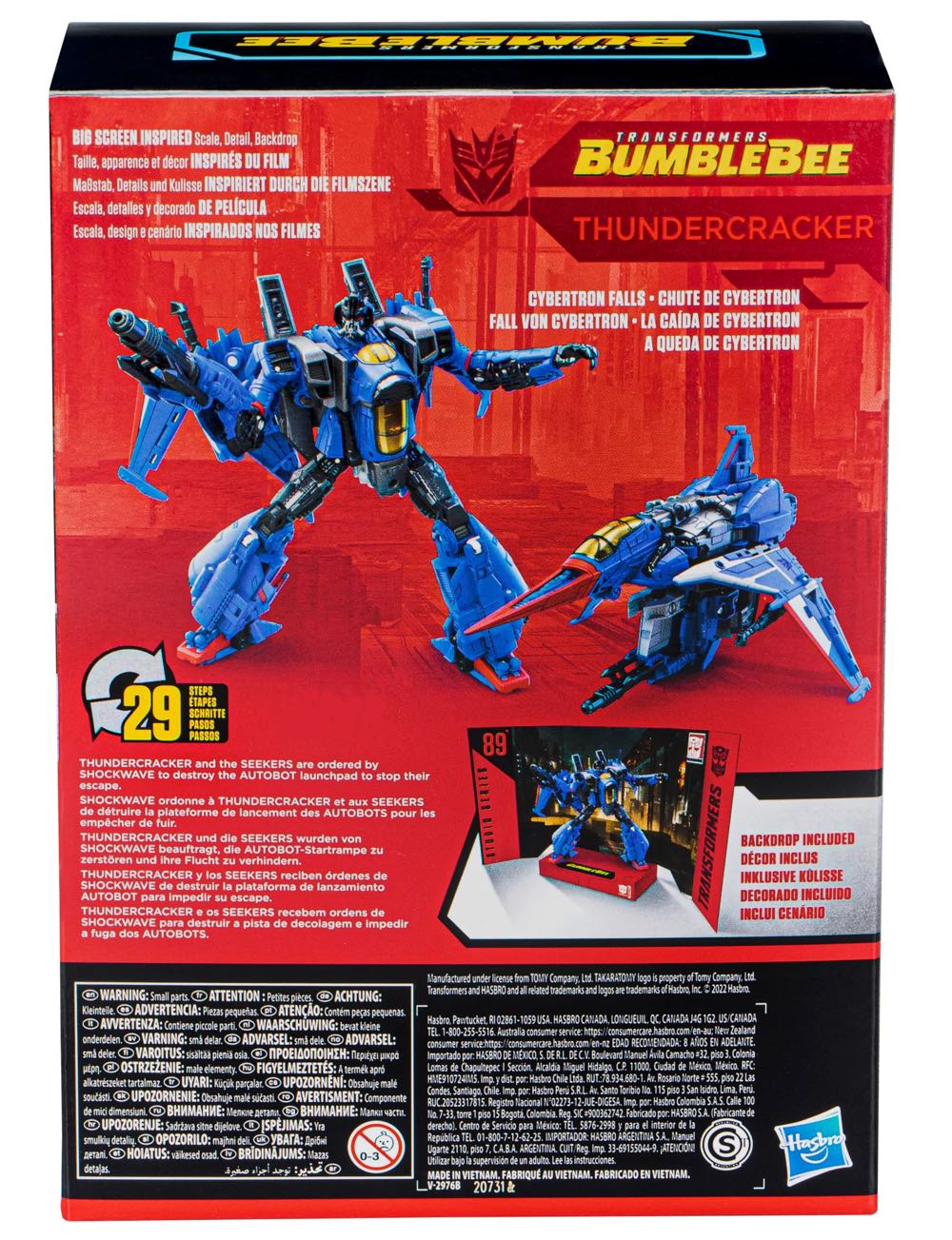 Transformers Studio Series Thundercracker 89 Bumblebee Movie - Hasbro / Takara Tomy (Studio Series: Bumblebee) action figure collectible [Barcode 195166181059] - Main Image 4