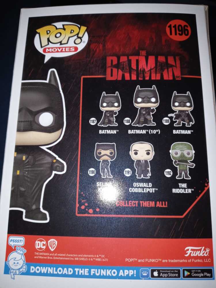 The Batman: Batman In Winged Suit #1196 - Funko (The Batman) (The Batman (2022)) action figure collectible [Barcode 889698606561] - Main Image 2