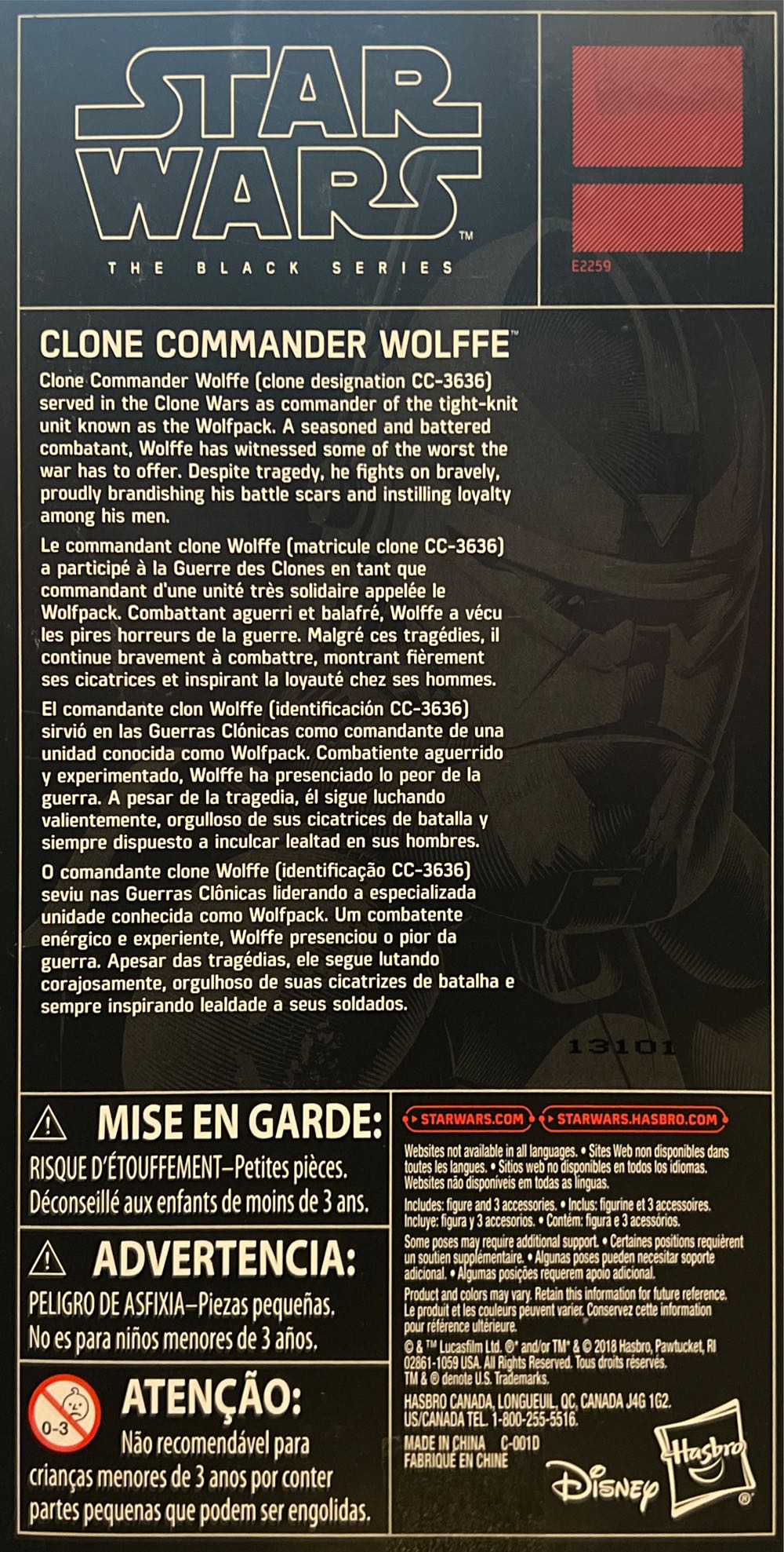 Star Wars Clone Commander Wolffe - Hasbro action figure collectible - Main Image 2