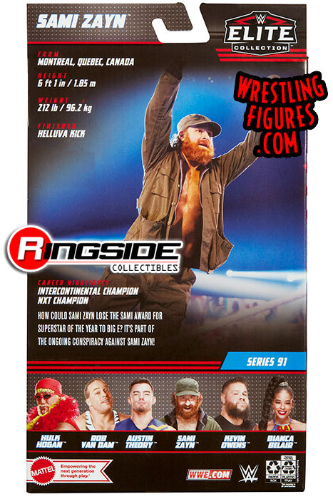 Sami Zayn - Mattel Wwe (WWE Elite Collection 91) action figure collectible - Main Image 4