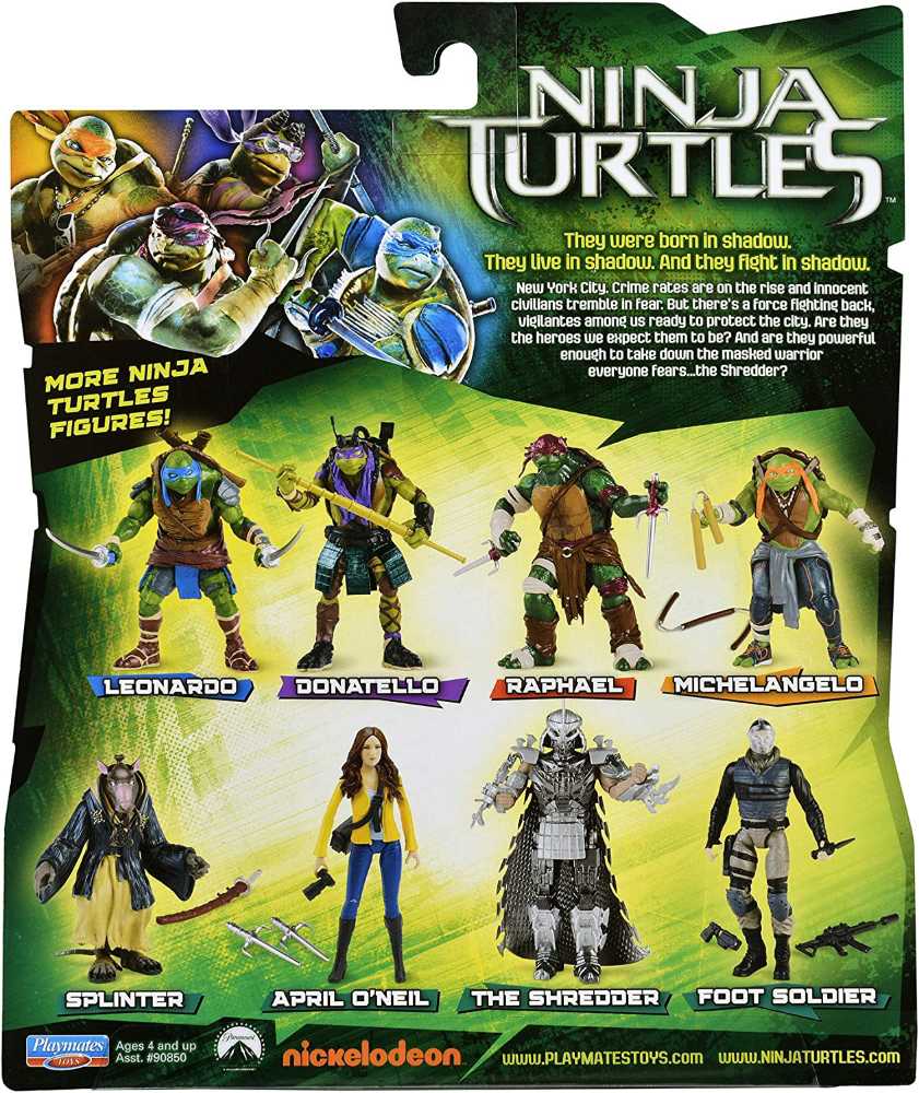 TMNT Leonardo - Playmates Toys (Ninja Turtles Movie) action figure collectible - Main Image 3