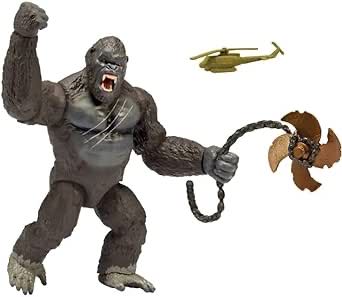 Monsterverse : Kong Skull Island Ferocious Kong With Helicopter & Chain Propeller  (Godzilla) action figure collectible [Barcode 043377348245] - Main Image 2