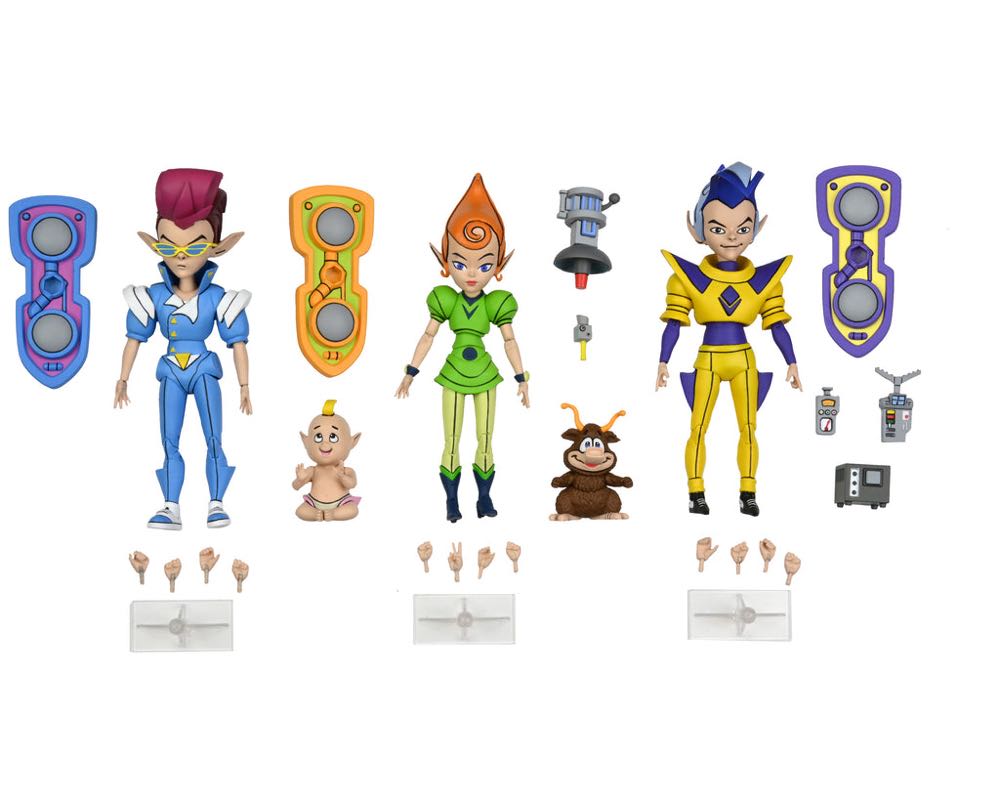 The Neutrinos 3-Pack (Zak, Kala & Dask) - Neca (Teenage Mutant Ninja Turtles) action figure collectible [Barcode 634482542828] - Main Image 3