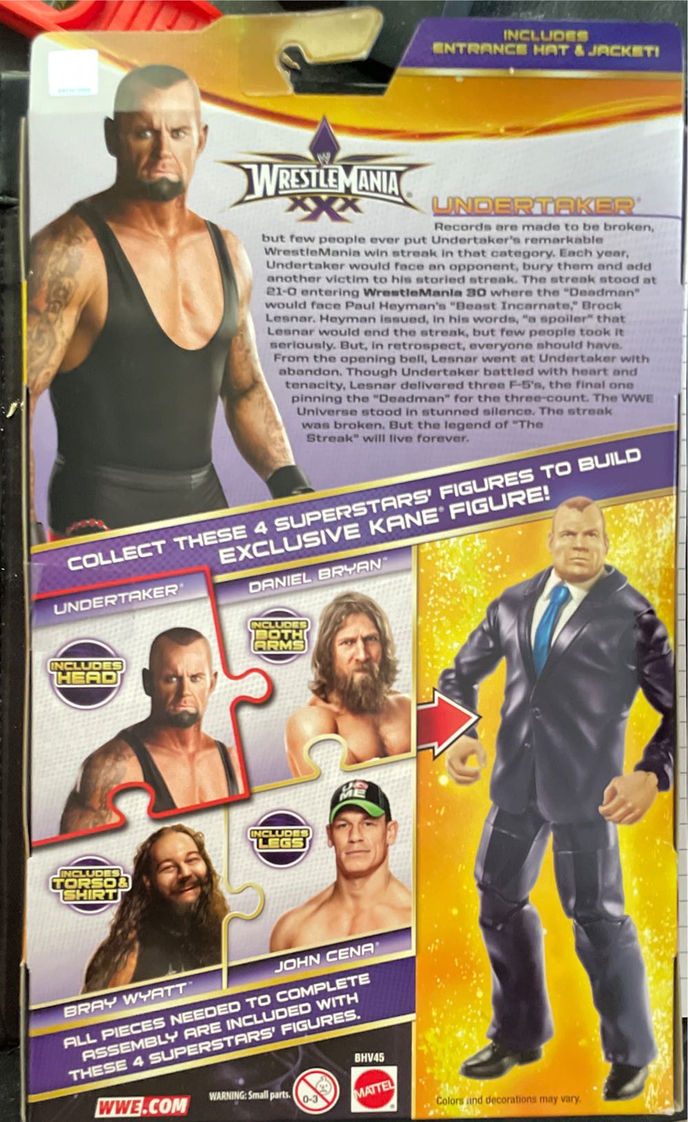 WWE Elite (TRU Exclusive) Undertaker - Mattel (WWE Wrestlemania XXX) action figure collectible [Barcode 746775347567] - Main Image 3