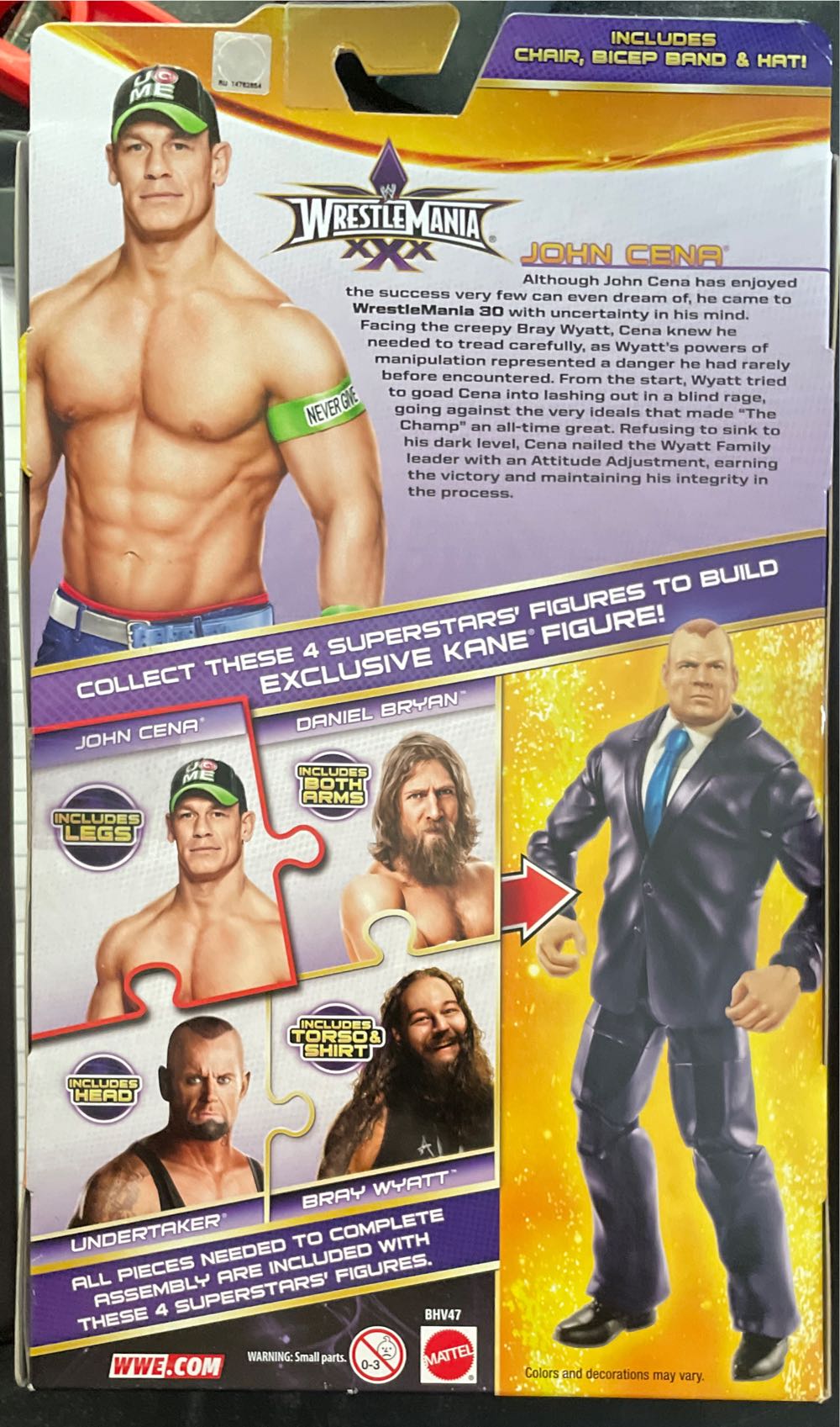 WWE Elite (TRU Exclusive) John Cena - Mattel (WWE Wrestlemania XXX) action figure collectible [Barcode 746775347581] - Main Image 3