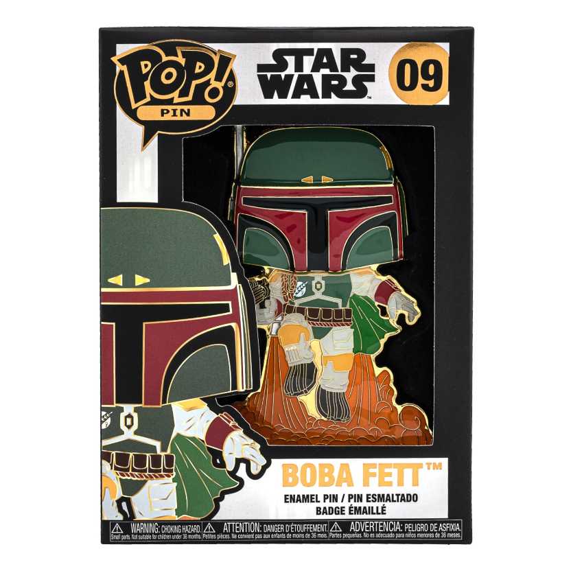 #09 Boba Fett   (Funko Pop Pins) action figure collectible [Barcode 671803318427] - Main Image 2