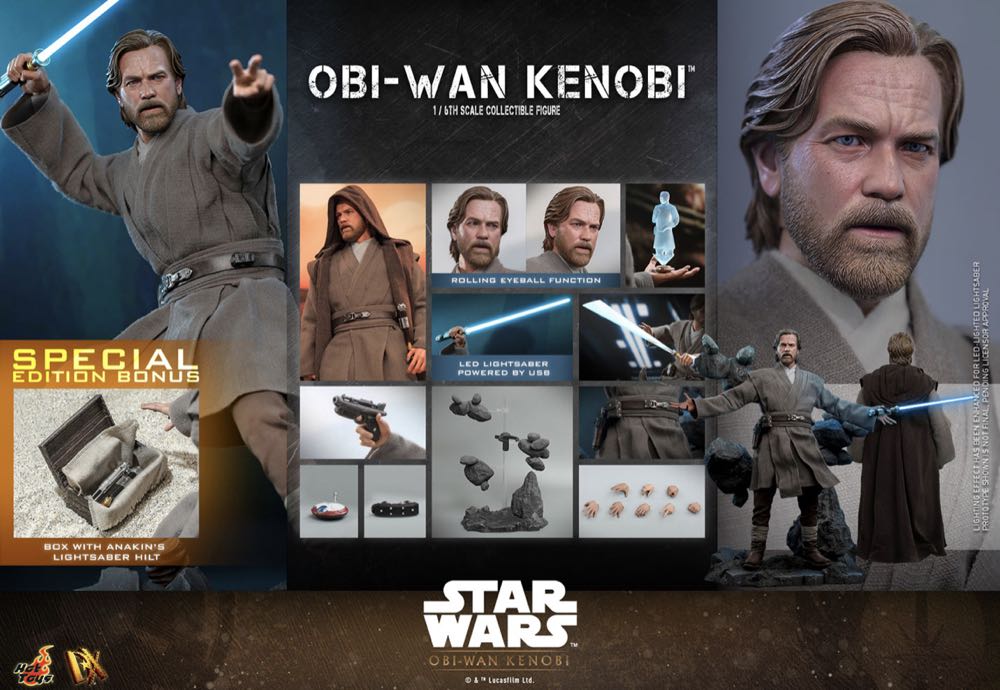 Hot Toys DX 026 Kenobi Obi Wan Kenobi - Hot Toys (Obi-Wan Kenobi) action figure collectible - Main Image 2