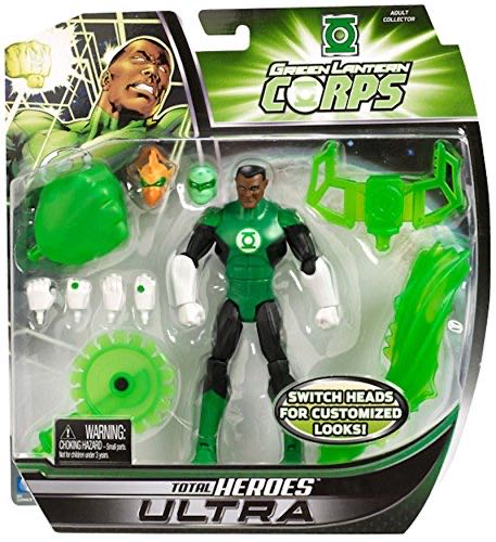 Green Lantern [John Stewart] - Mattel (DC Comics - Total Heroes) action figure collectible [Barcode 746775338794] - Main Image 1