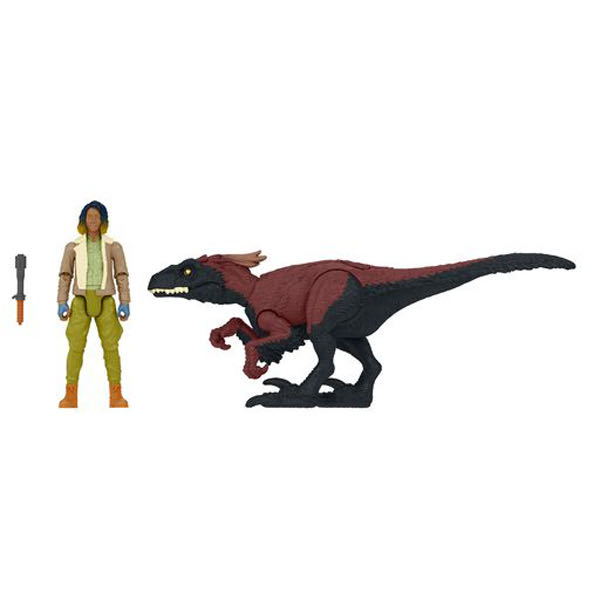 Kayla Watts & Pyroraptor - Mattel (JW Humanos) action figure collectible [Barcode 887961942750] - Main Image 2