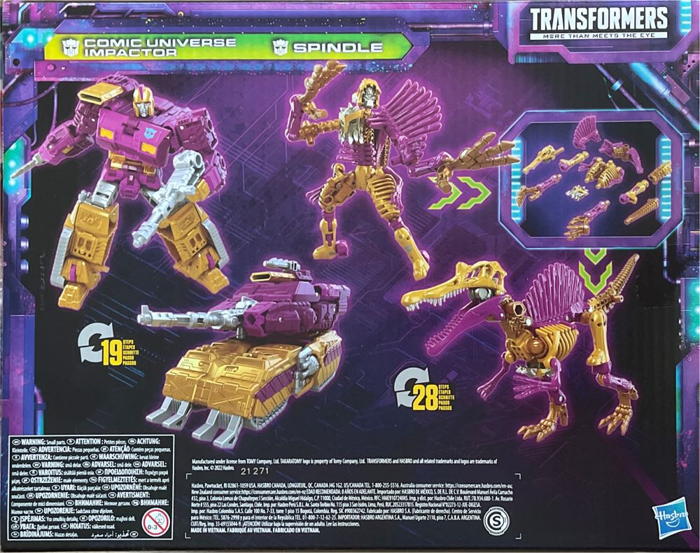 Transformers Legacy | Impactor (Comic Universe) & Spindle - Hasbro (Transformers Legacy) action figure collectible [Barcode 5010994112493] - Main Image 4