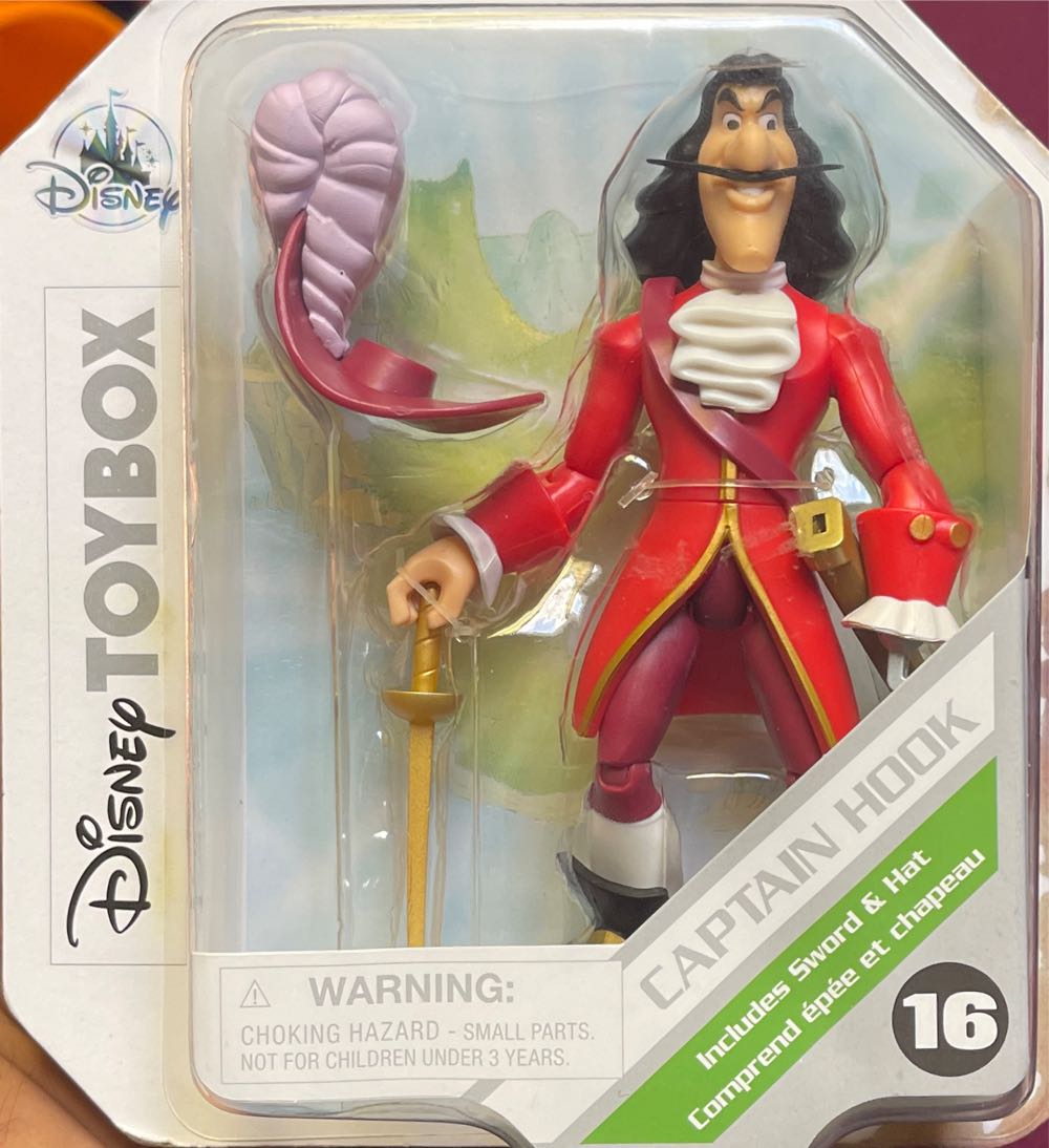 Disney Captain Hook Toybox Peter Pan  action figure collectible [Barcode 461015513891] - Main Image 3