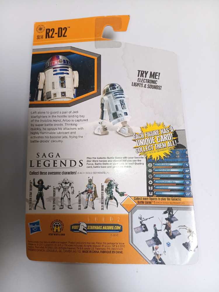 R2-D2 - Hasbro (Saga Legends 3.75” 2010) action figure collectible [Barcode 653569620990] - Main Image 2