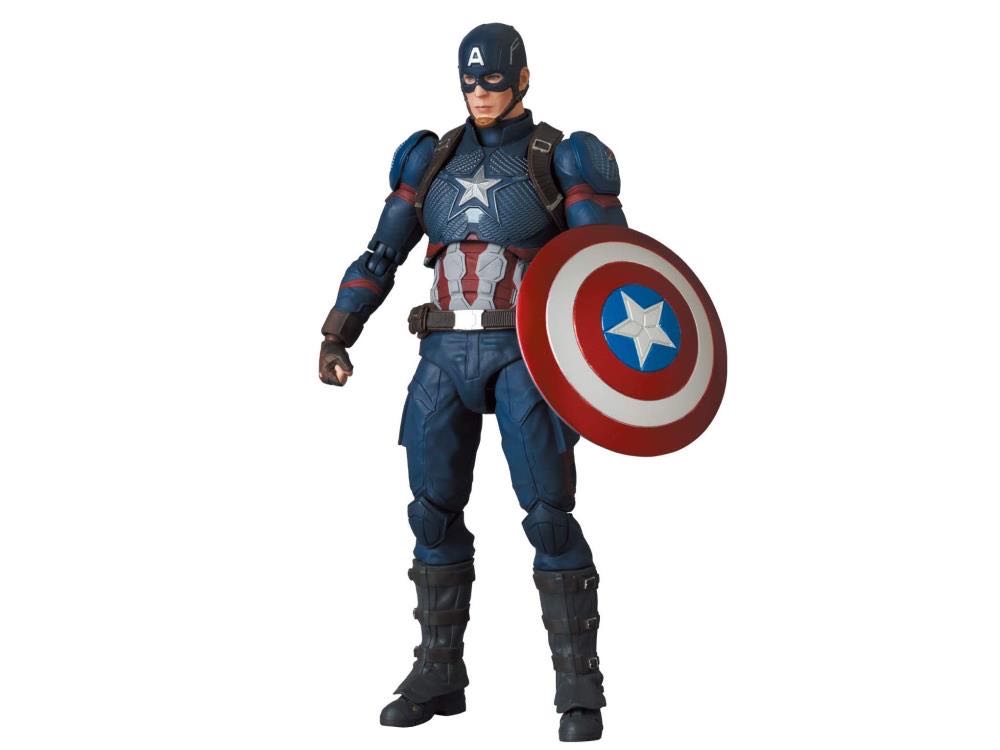 Captain America (Endgame Ver. (Mafex No. 130)) - Medicom (Avengers: Endgame) action figure collectible [Barcode 4530956471303] - Main Image 3