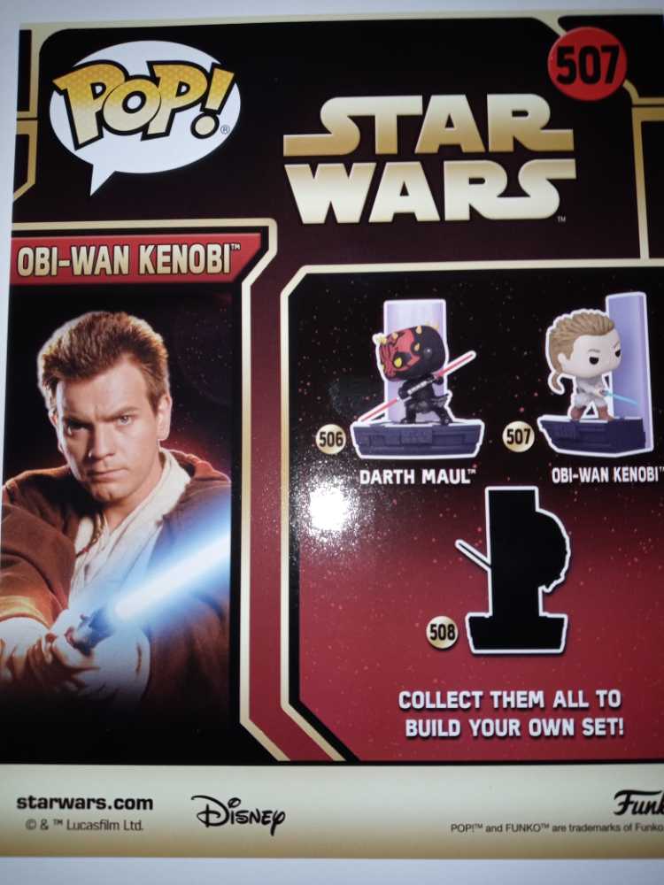 #507 Duel Of The Fates Obi-wan Kenobi Amazon Exclusive - Funko (Star Wars) (Funko Pops) action figure collectible [Barcode 889698626637] - Main Image 2