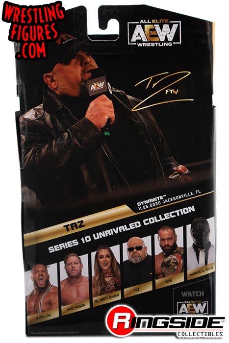 84. Taz - Jazwares LLC (AEW Unrivaled) action figure collectible [Barcode 191726430971] - Main Image 4