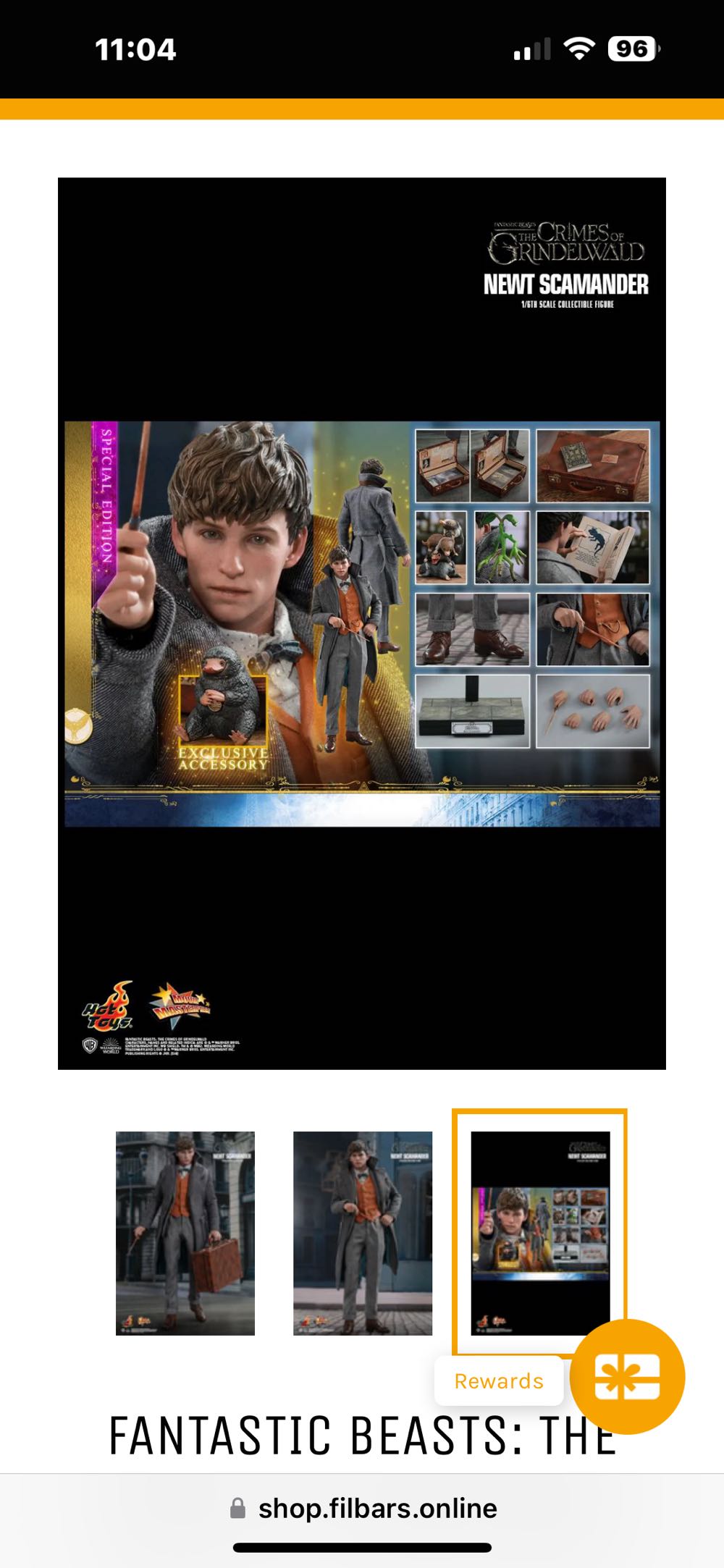 Newt Scamander Mms512B - Hot Toys (Fantastic Beasts: The Crimes Of Grindelwald) action figure collectible [Barcode 4897011188010] - Main Image 4