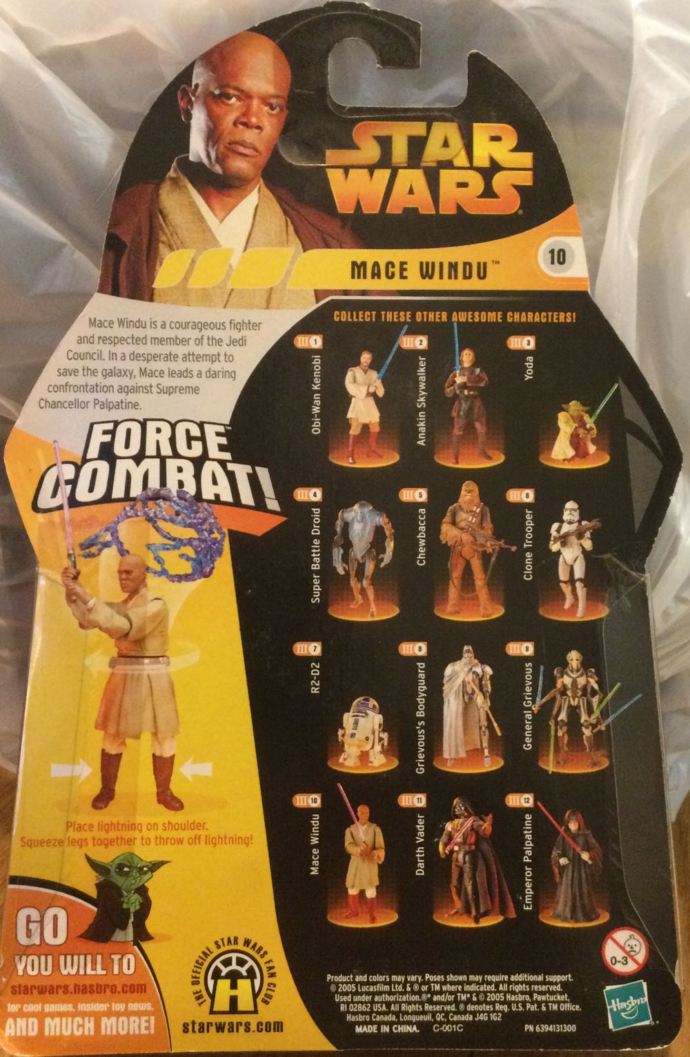 Revenge Of The Sith - #10 - Mace Windu - Hasbro (Revenge Of The Sith) action figure collectible - Main Image 2