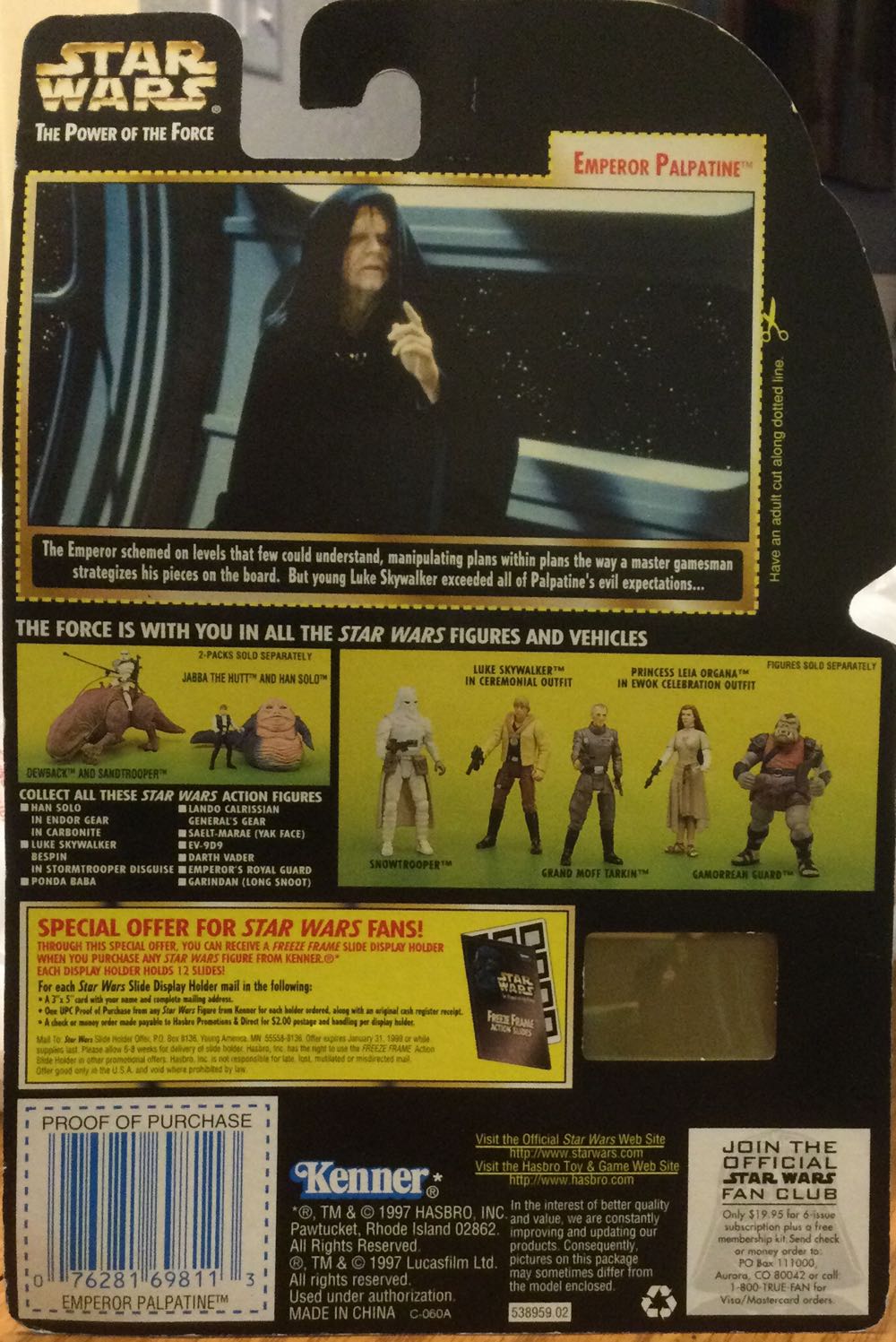 Power Of The Force (FF) - Emperor Palpatine - Hasbro (Return Of The Jedi) action figure collectible - Main Image 2
