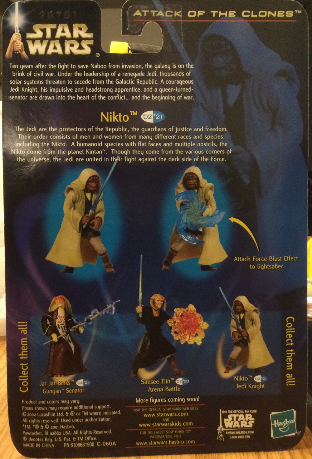 Saga Series ‘02 - Nikto - Hasbro (Attack Of The Clones) action figure collectible - Main Image 2