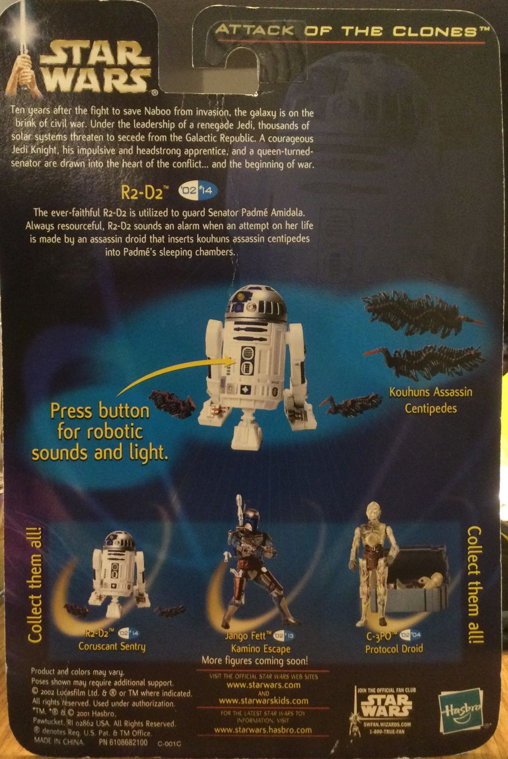 Saga Series ‘02 - R2D2 - Hasbro (Attack Of The Clones) action figure collectible - Main Image 2