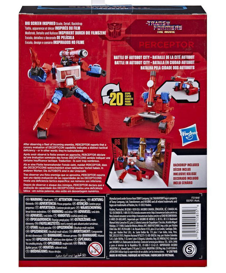 SS 86: Perceptor - Hasbro / Takara Tomy (Transformers Studio Series ‘86: Transformers The Movie) action figure collectible [Barcode 195166181660] - Main Image 4