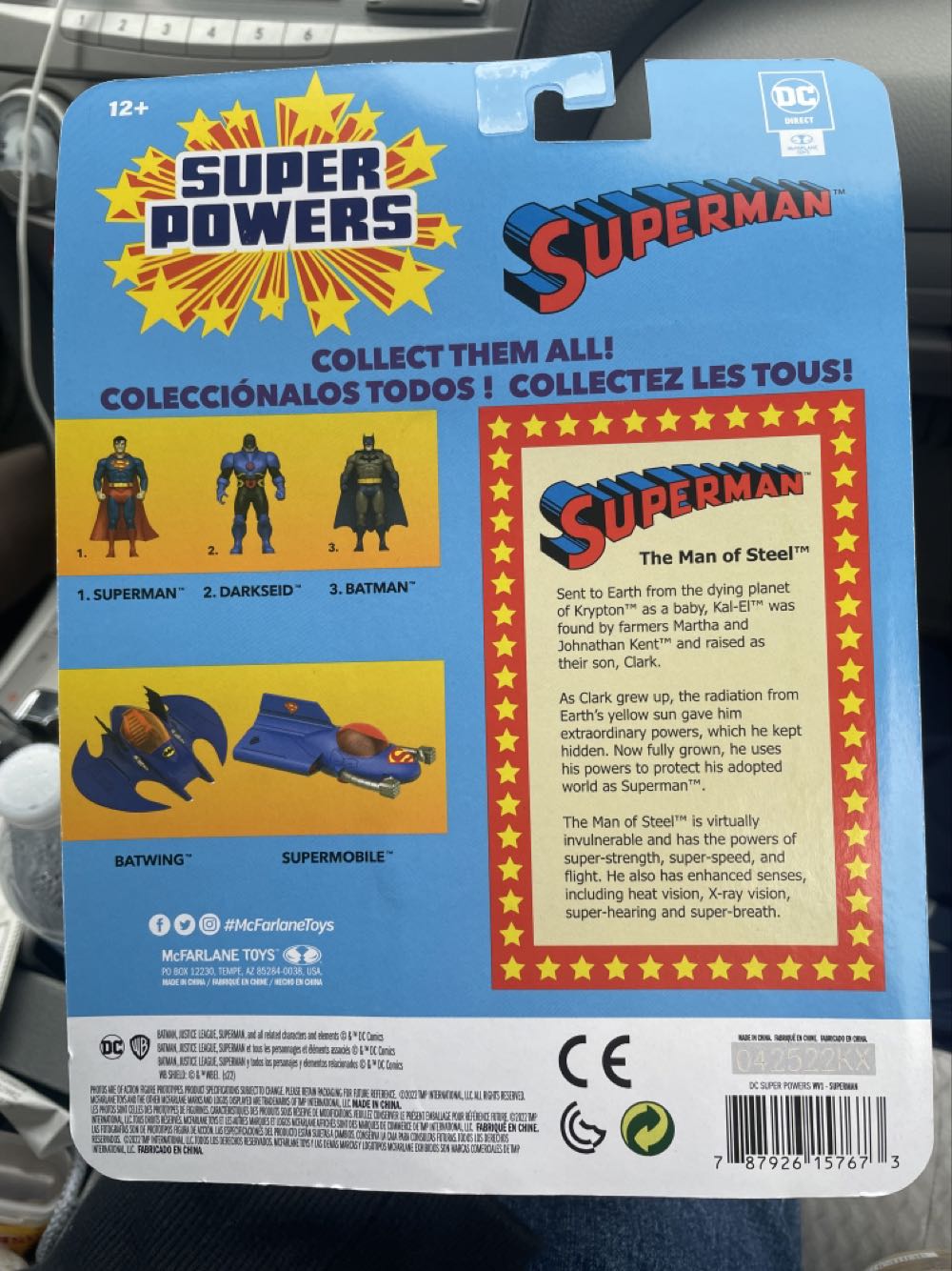 DC Super Powers Superman (80s - McFarlane) - McFarlane Toys (DC Comics) action figure collectible [Barcode 787926157673] - Main Image 2