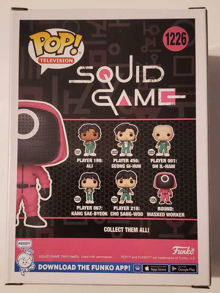 1226 Round: Masked Worker - Squid Game - Funko (Funko Pop! Television) action figure collectible [Barcode 889698647991] - Main Image 4