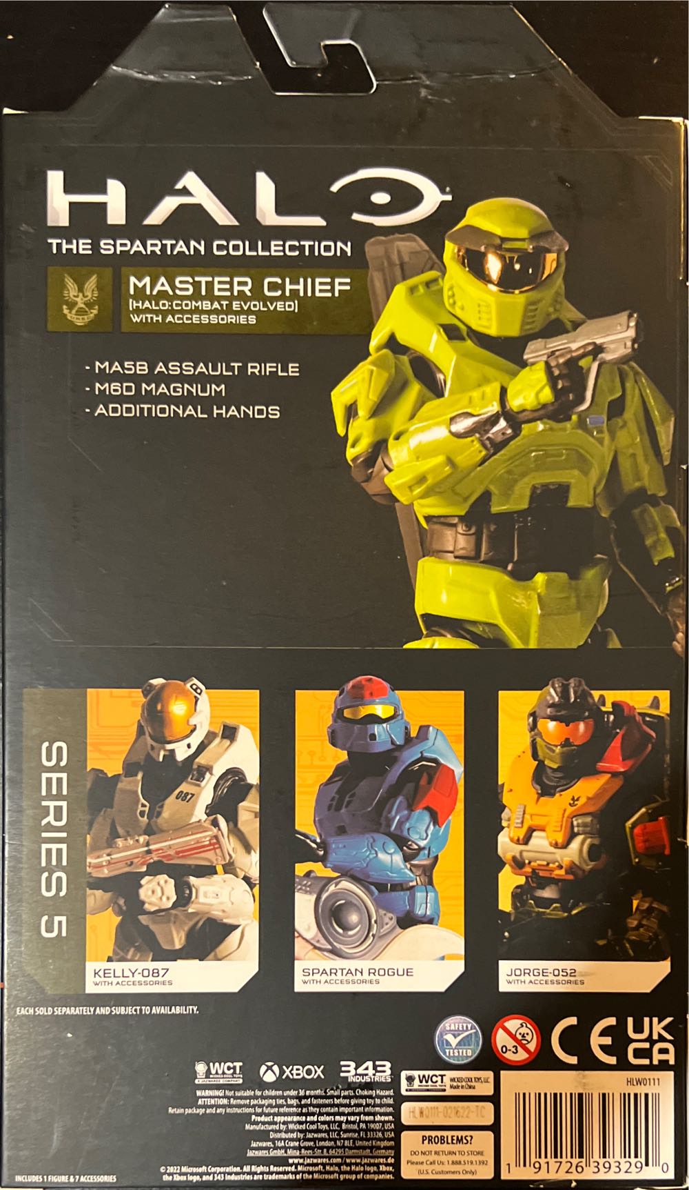 Master Chief - Wicked Cool Toys / Jazwares (Halo: Combat Evolved) action figure collectible [Barcode 191726393290] - Main Image 2