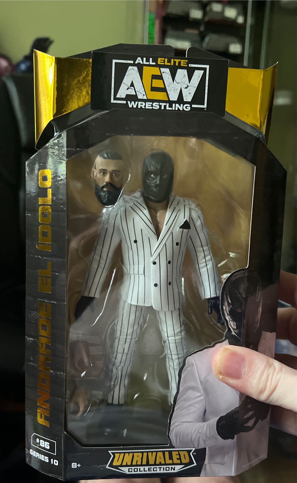 Andrade El Ídolo - AEW Unrivaled 10 #86 - Jazwares (AEW Unrivaled Collection Series 10) action figure collectible [Barcode 191726430995] - Main Image 1