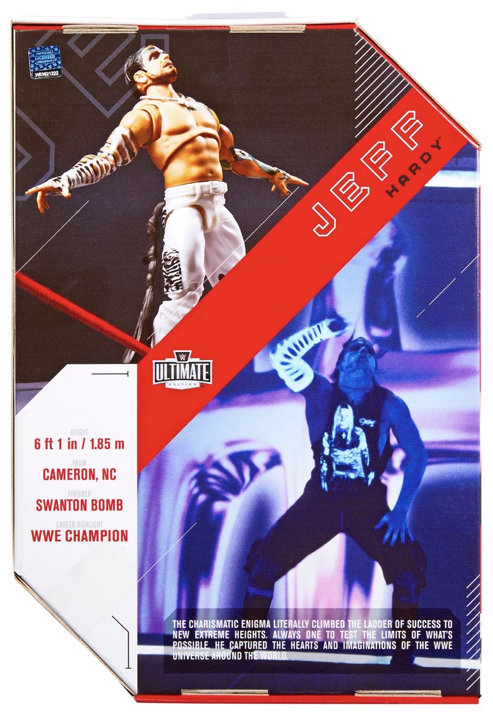 Jeff Hardy (2002) - Mattel (WWE Ultimate Edition) action figure collectible [Barcode 090125285413] - Main Image 2