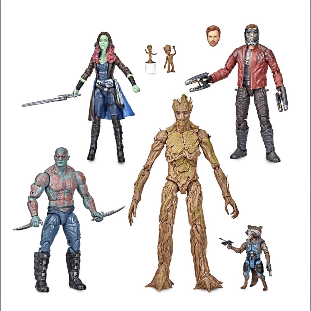 2022 Marvel Legends 6” GUARDIANS OF THE GALAXY 5-PACK Cosmic Rewind Exclusive - Hasbro (Marvel Studios Disney World Exclusive GOTG Set) action figure collectible [Barcode 5010993880058] - Main Image 3