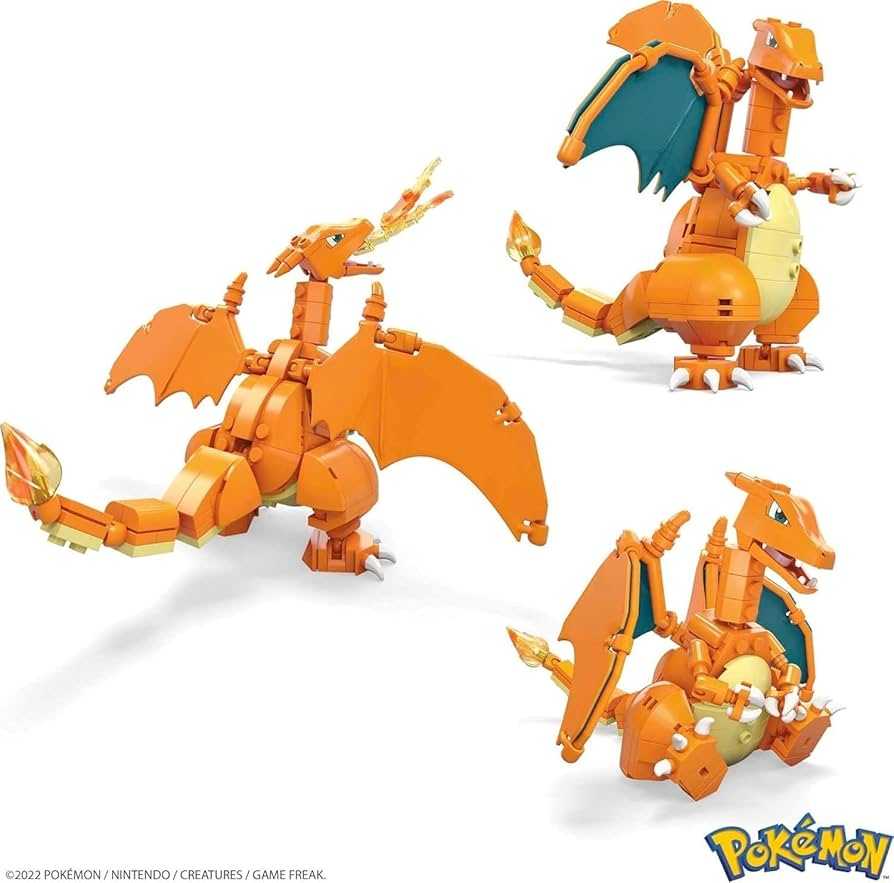 Mattel Mega Construx Pokemon Charizard Gwy77 Mega Brands Pokemon - Mattel (Pokémon) action figure collectible [Barcode 887961950779] - Main Image 3