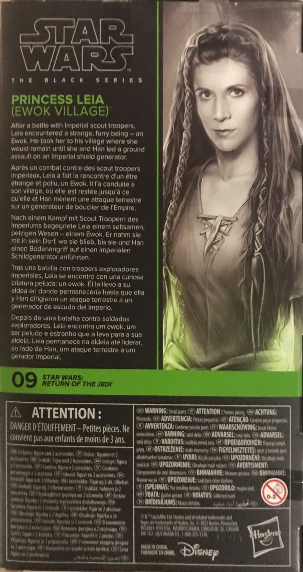 Black Series : Return of The Jedi #09 Princess Leia (Ewok Village) - Disney/Hasbro (Star Wars The Black Series : Return of the Jedi) action figure collectible [Barcode 5010993993710] - Main Image 2