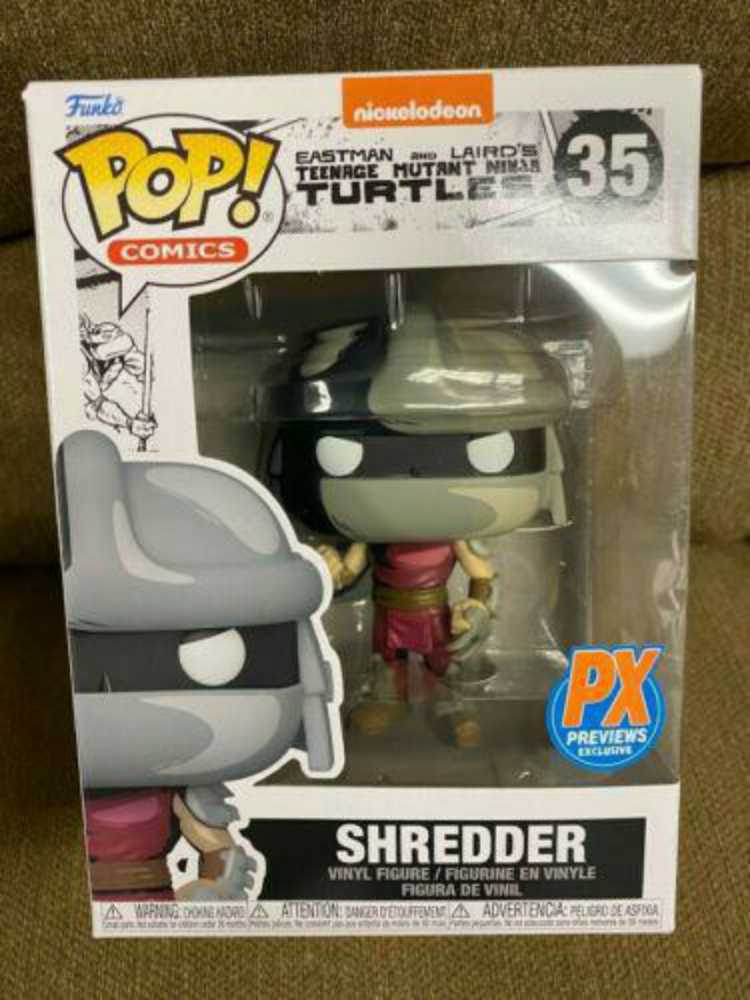 TMNT- Shredder Funko 35 - Funko Pop! Comics (Eastman and Laird’s Teenage Mutant Ninja Turtles) action figure collectible [Barcode 889698606516] - Main Image 2
