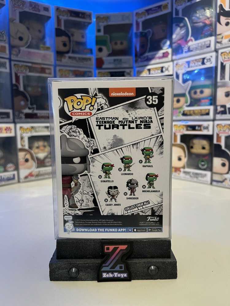 TMNT- Shredder Funko 35 - Funko Pop! Comics (Eastman and Laird’s Teenage Mutant Ninja Turtles) action figure collectible [Barcode 889698606516] - Main Image 4