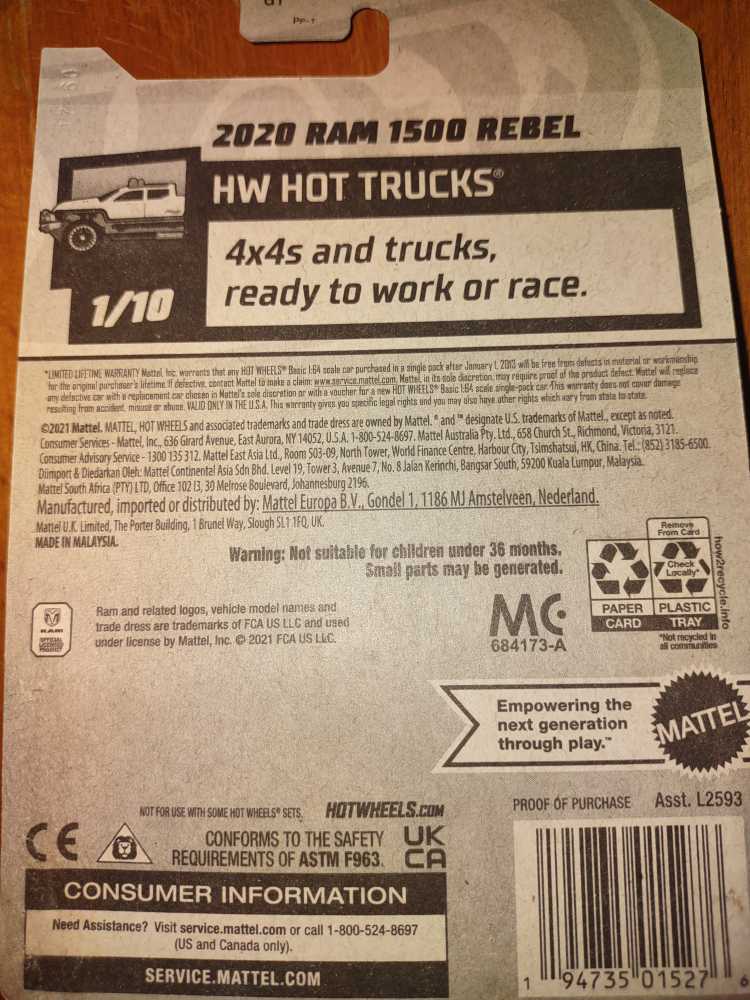 Ram 1500 Rebel 2020  action figure collectible - Main Image 2