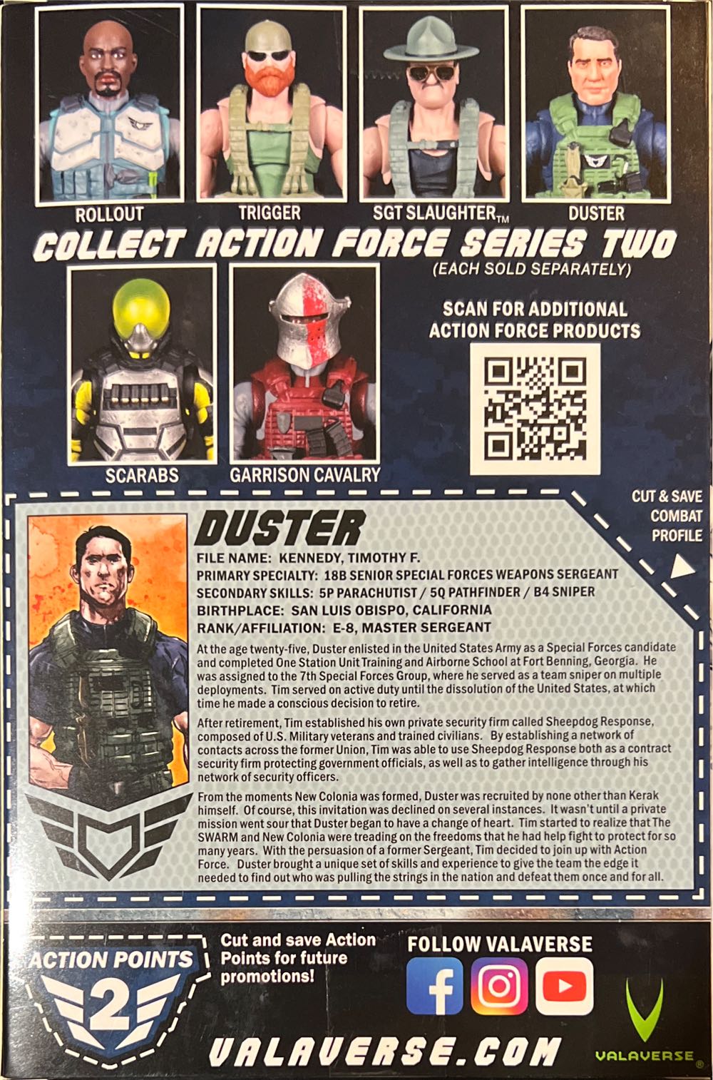 Duster - Valaverse (Action Force Figure) action figure collectible [Barcode 618952266971] - Main Image 2