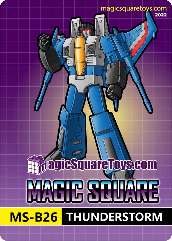 Tornado Team 3-Pack: Red Fire (Starscream), Thunderstorm (Thundercracker) & Black Cloud (Skywarp) w/ Bonus Parts - Magic Square (The Transformers) action figure collectible - Main Image 2