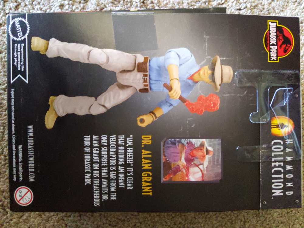 Doctor Alan Grant - Mattel (Jurassic Park) action figure collectible [Barcode 194735039944] - Main Image 2