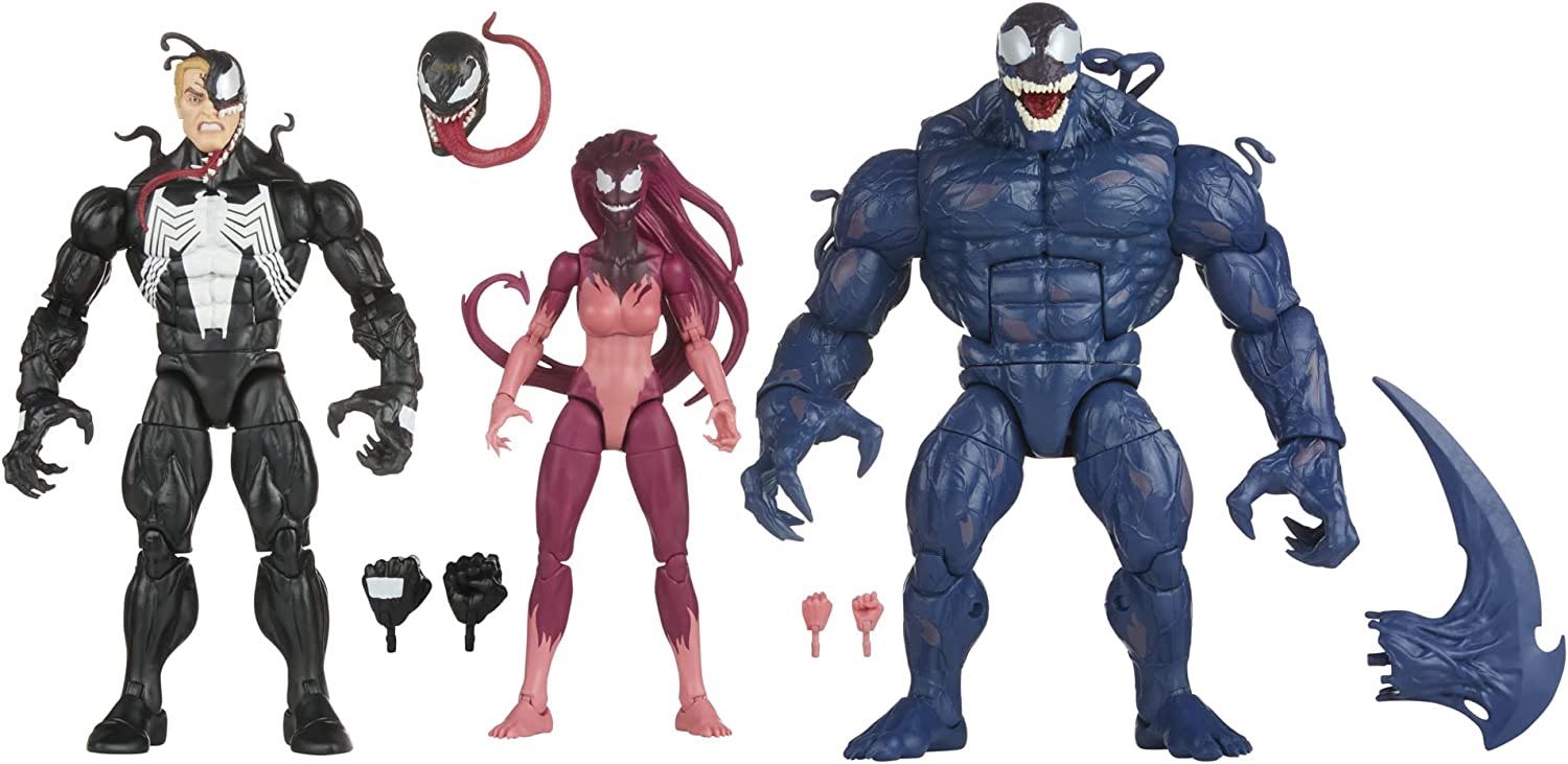 Venom Multipack (Venom, Agony & Riot) - Amazon Exclusive - Hasbro - Marvel Legends (Marvel Legends - Amazon Exclusive - Multipack) action figure collectible - Main Image 2