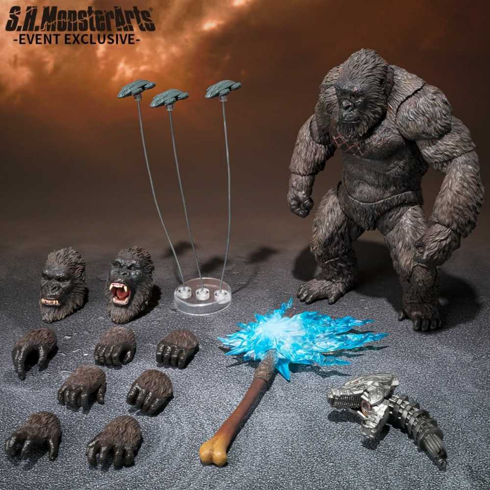 Kong (2021) Excl. Edition - S.H. MonsterArts (Godzilla) action figure collectible [Barcode 4573102634801] - Main Image 3