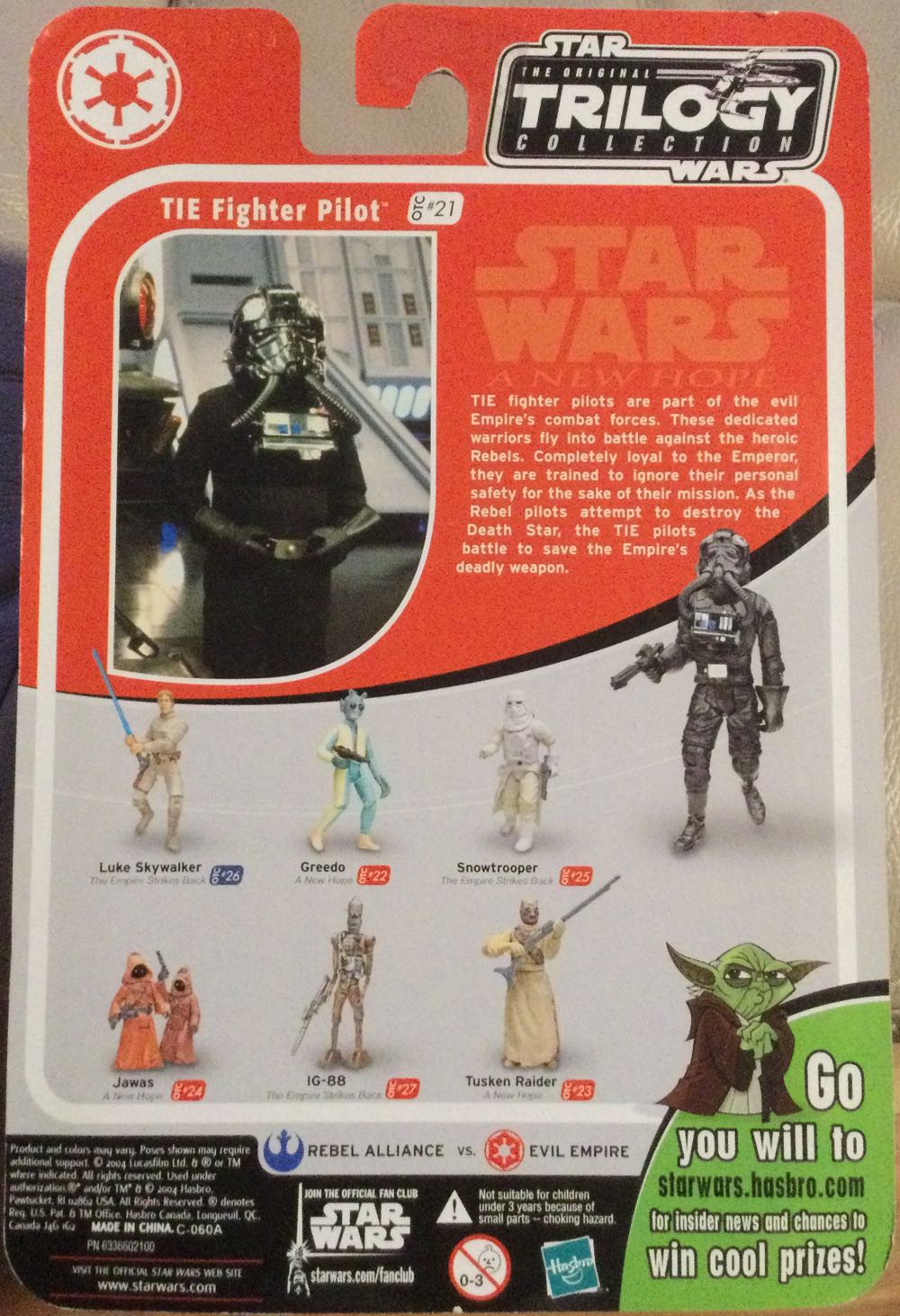 Original Trilogy Collection - #21 - Tie Fighter Pilot - Hasbro (A New Hope) action figure collectible - Main Image 2