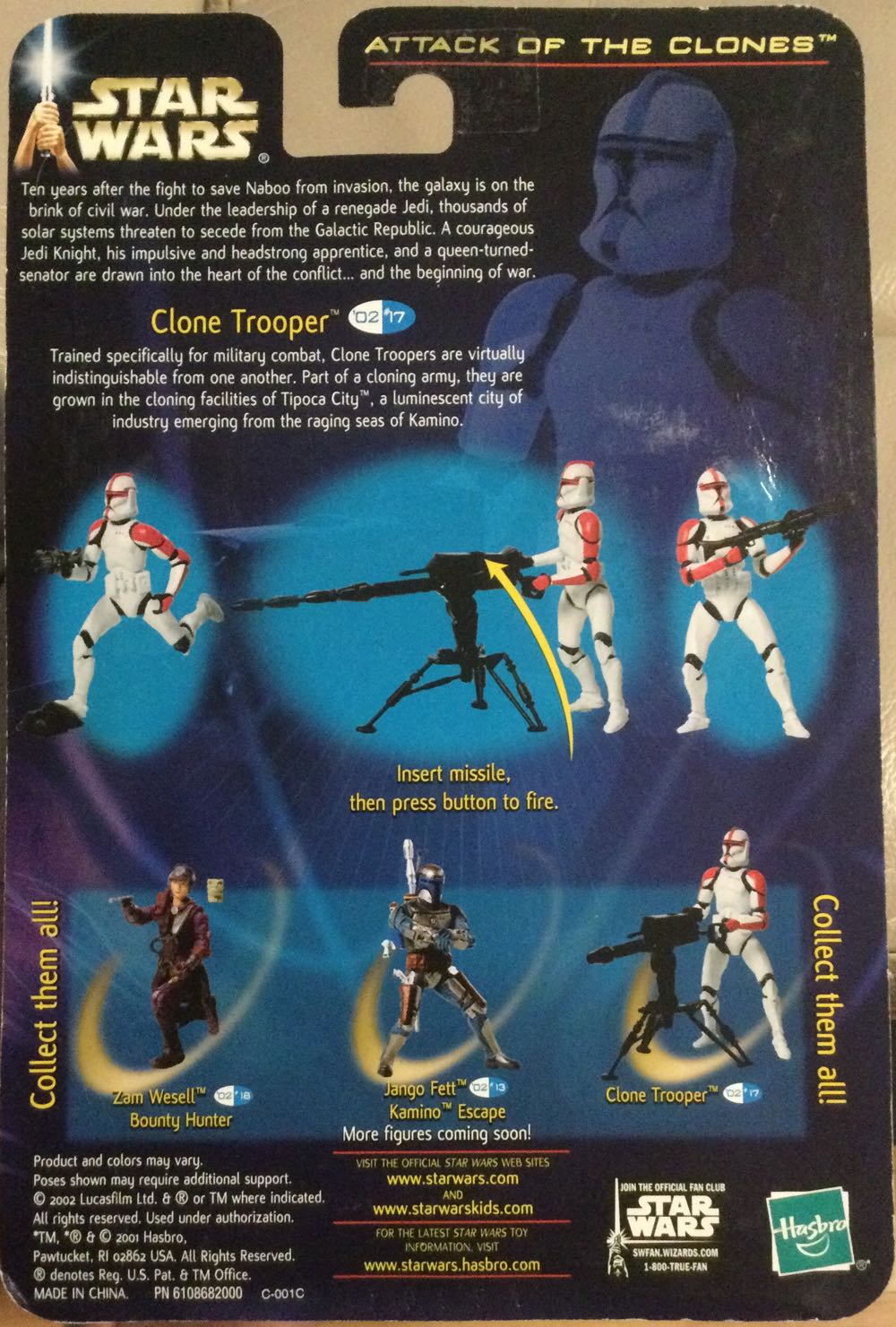Saga Series ‘02 - Clone Trooper - Hasbro (Attack Of The Clones) action figure collectible - Main Image 2