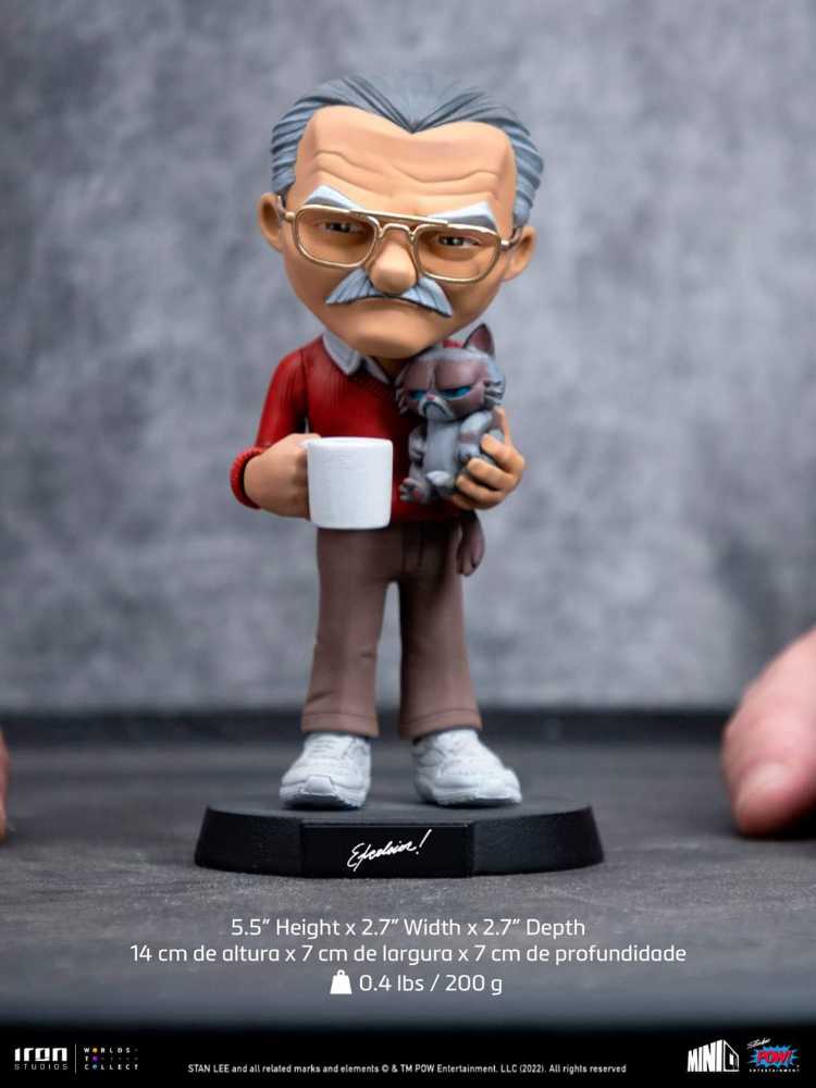 Stan Lee, with Grumpy Cat MiniCo - Iron Studios action figure collectible - Main Image 4