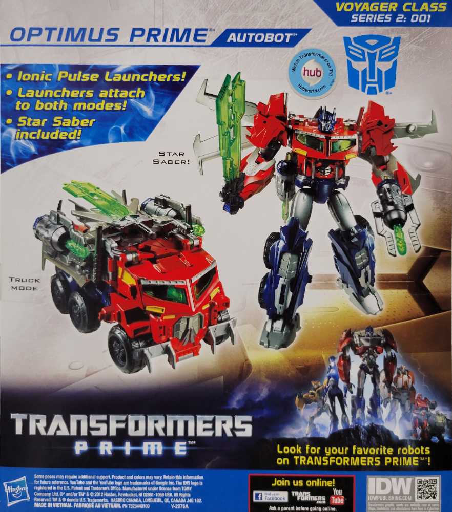 Optimus Prime Voyager Boxed - Hasbro (Prime Beast Hunters) action figure collectible - Main Image 4