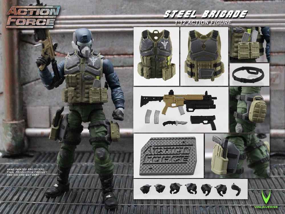 Steel Brigade - Valaverse (Action Force) action figure collectible [Barcode 618952266766] - Main Image 2
