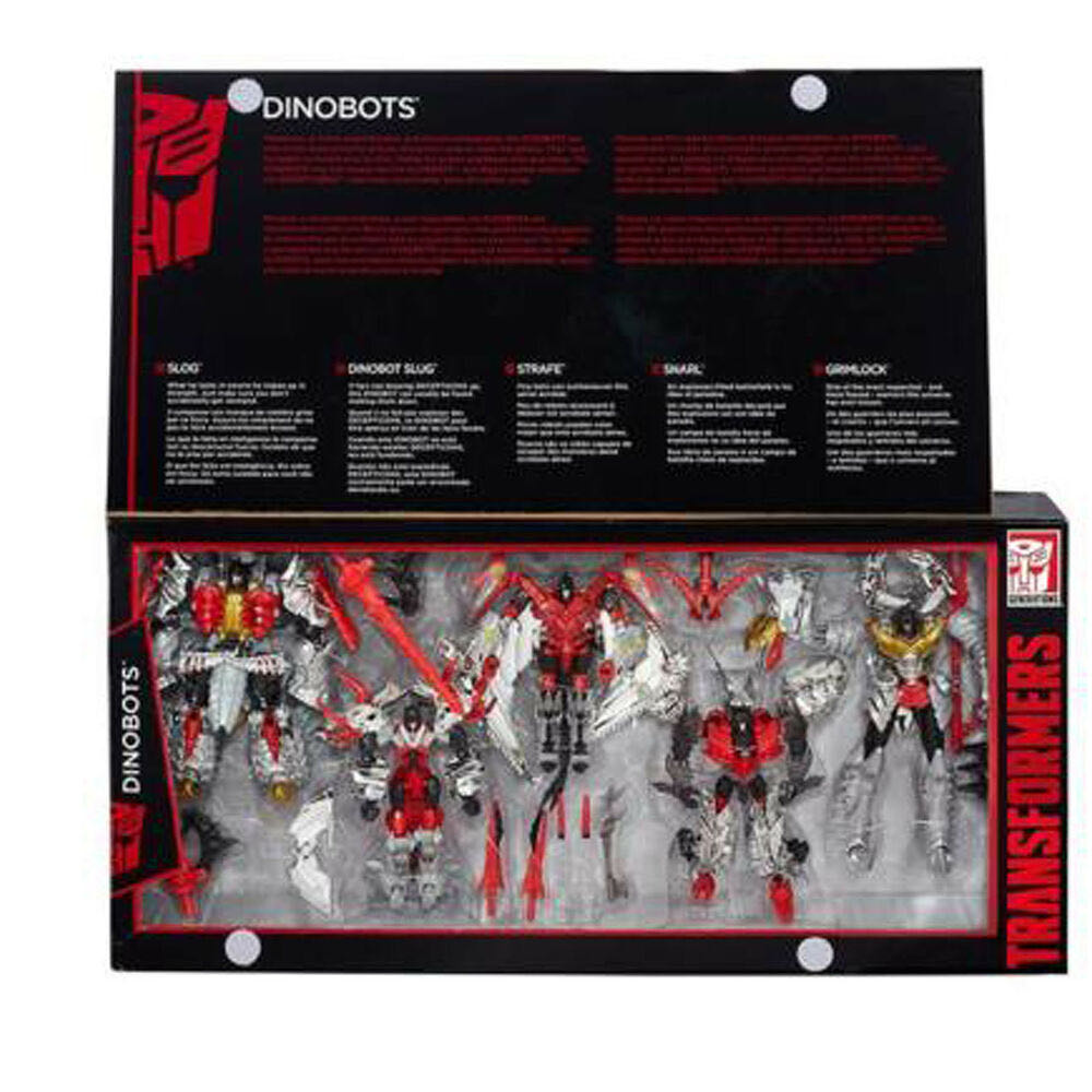 Dinobots Platinum Edition Transformers G1 - Slog Slug Strafe Snarl Grimlock - Hasbro (Transformers Voyager Class) action figure collectible [Barcode 630509309634] - Main Image 2