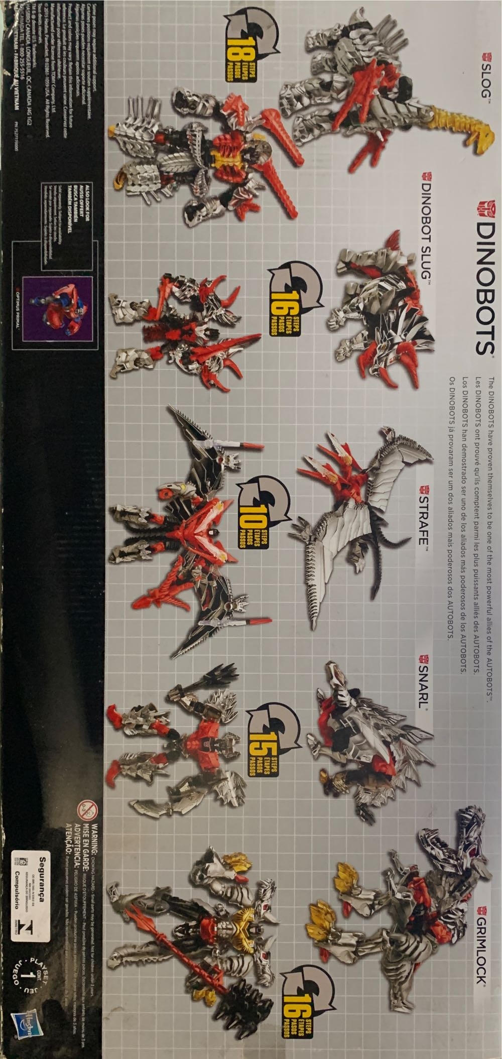 Dinobots Platinum Edition Transformers G1 - Slog Slug Strafe Snarl Grimlock - Hasbro (Transformers Voyager Class) action figure collectible [Barcode 630509309634] - Main Image 4