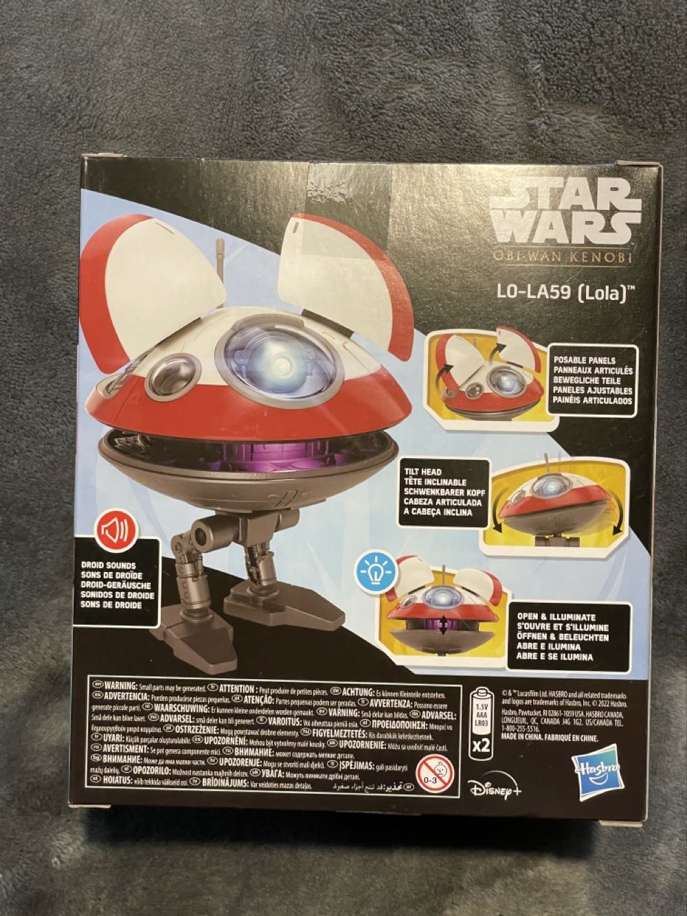 Star Wars L0-la59 Lola Droid Toy Obi-wan Kenobi Series - Hasbro (Obi-Wan Kenobi 2022: Miscellaneous) action figure collectible [Barcode 5010994138561] - Main Image 2